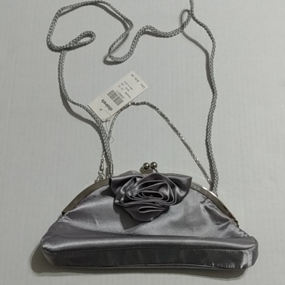 Ladies Grey Clutch Bag